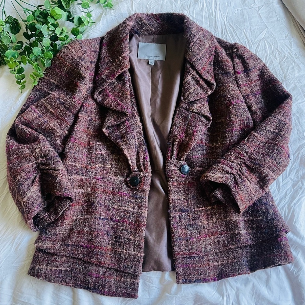 Beautiful purple tweed Classiques Entier blazer